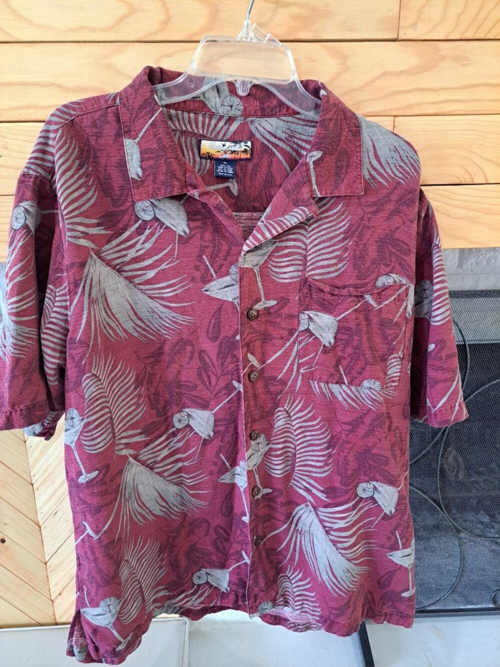 Havana Jacks Cafe Mens XL Hawaiian Shirt Silk Multicolored Tropical Short Sleeve - Picture 2 of 13